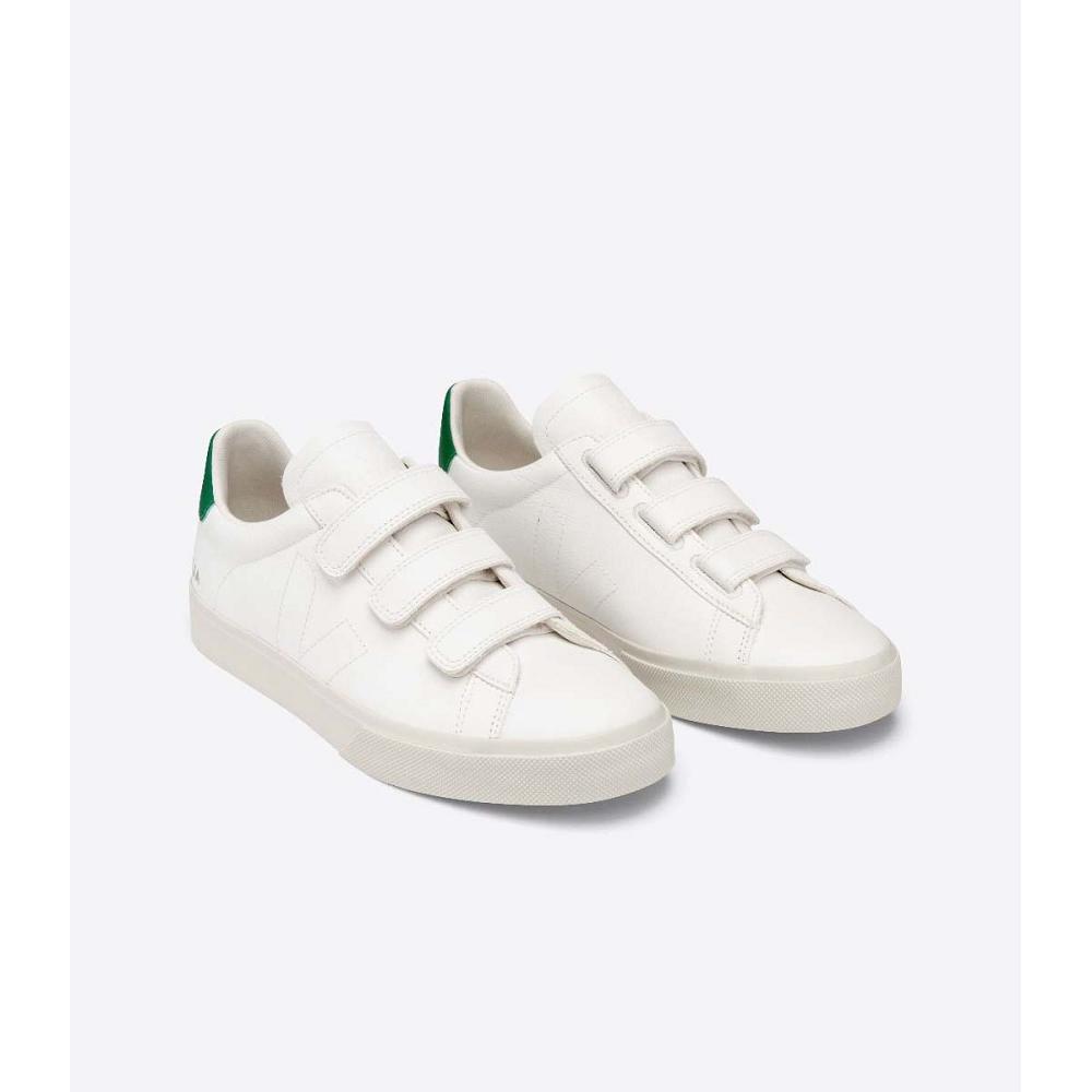 Veja RECIFE CHROMEFREE Tenisky Damske White/Green | SK 626AHK